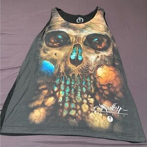 Sullen Skull Graphic Tank Top
